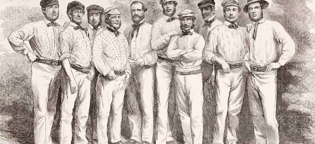 Squad of English Team who toured Australia for the first time in the game's history.